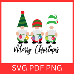 merry christmas gnomies svg, christmas svg, holiday, cute gnomies svg, gnomies svg,christmas gnome png, xmas gnome png