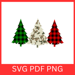 christmas tree svg, christmas svg, merry christmas clipart svg, leopard svg, buffalo plaid svg, army military camo tree