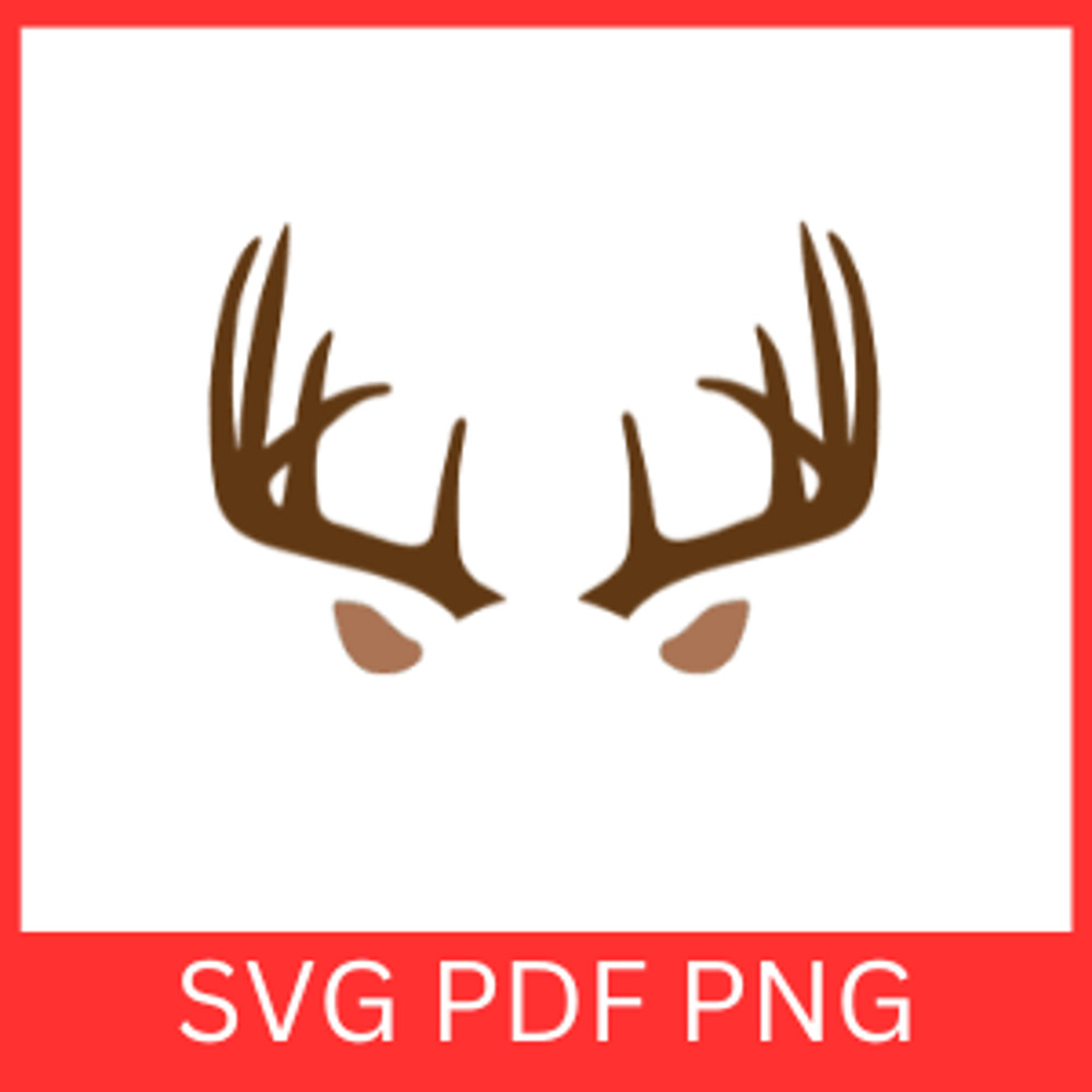 Christmas Deer Antlers Svg Reindeer Antlers Svg Deer Antlers SVG Antlers VectorCute Reindeer SVG De 0