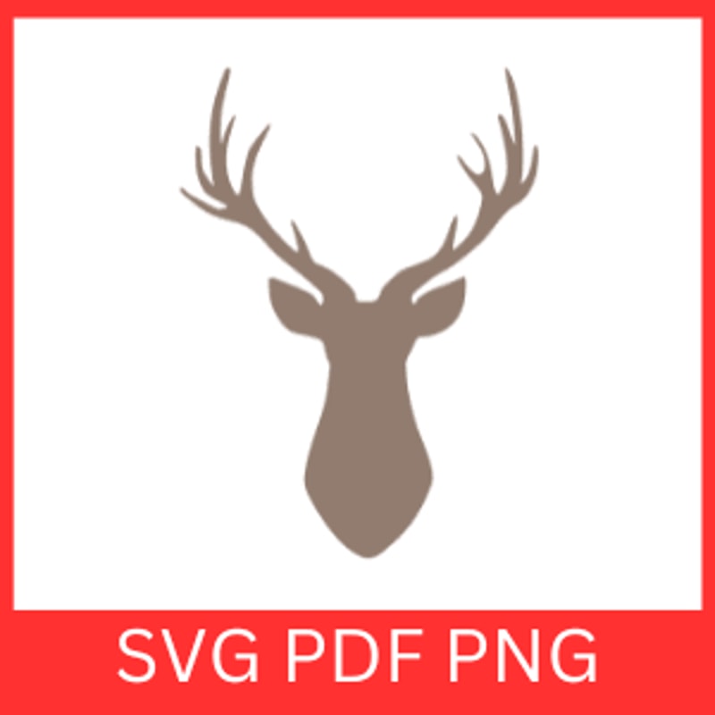 Reindeer Svg Reindeer Head Svg Merry Christmas Svg Deer Antler SvgAnimals Svg ReindeerSvg Reindeer 0