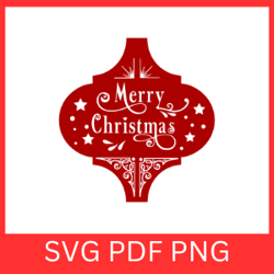 red arabesque merry christmas svg,christmas svg, arabesque ornament, merry christmas png, funny christmas saying