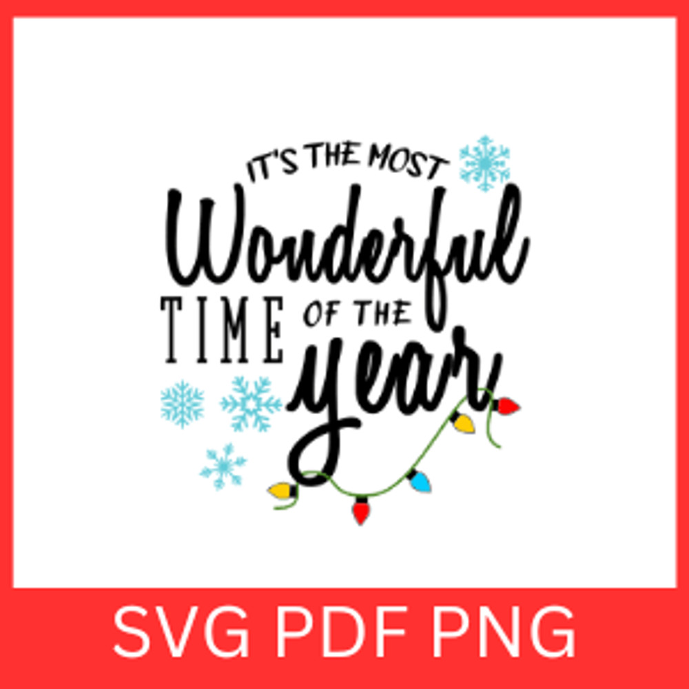 Its The Most Wonderful Time Of The Year Svg Christmas Snowflake SvgIts The Most Wonderful Svg Time 0