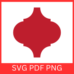 arabesque holiday christmas svg, red arabesque tile svg, christmas tile ornament svg, arabesque tile ornament svg