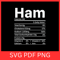 Ham Nutrition SvgHam Nutrition Facts Svg Ham Svg Food SvgThanksgiving SVG Nutrition Facts SvgCampin 0