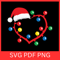 Christmas Heart Lights Svg Christmas Heart Svg String Of Christmas Lights Svg Xmas Lights SvgSanta 0