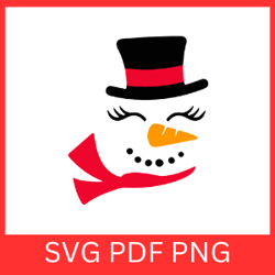 snowman with hat svg, snowman face svg, merry christmas svg, snowman in hat svg, christmas snowman clipart, cute snowman