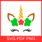 Unicorn Face With Flowers SVG Unicorn Head Svg Unicorn Face SVG Unicorn SVG Flower SvgUnicorn Face  0
