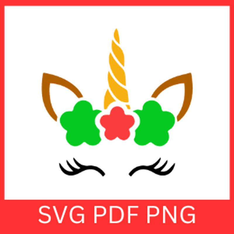 Unicorn Face With Flowers SVG Unicorn Head Svg Unicorn Face SVG Unicorn SVG Flower SvgUnicorn Face  0