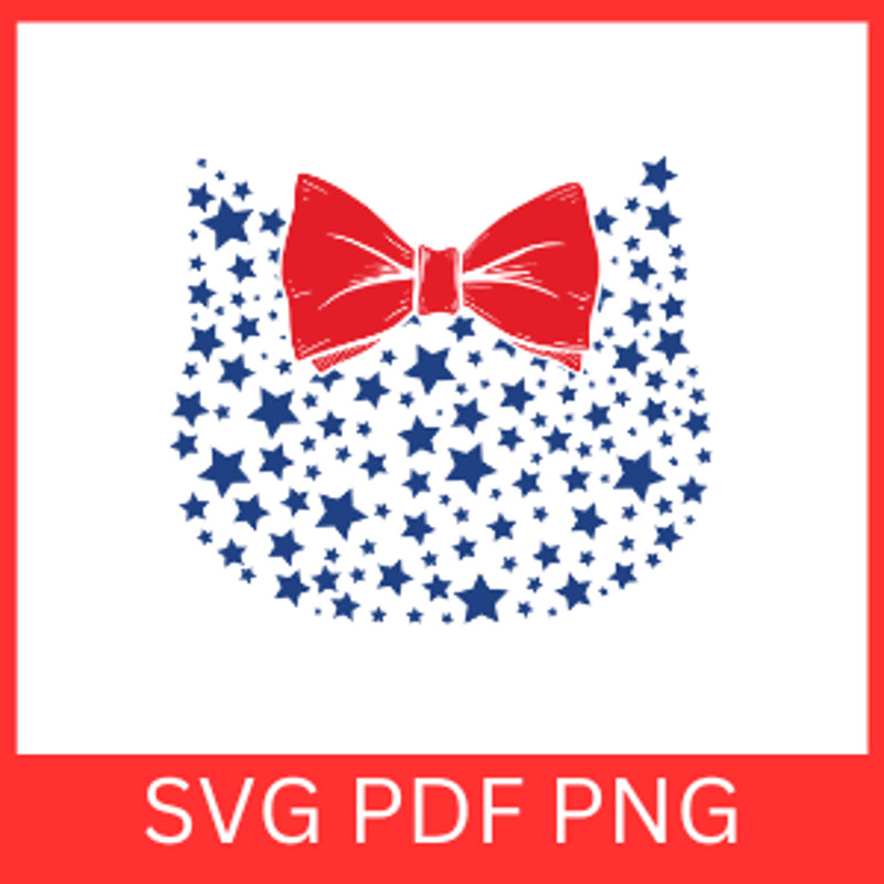 Patriotic Stars Minnie Svg Minnie Mouse Svg Minnie Svg Flag Usa Svg Disney Svg Patriotic Cat SvgFou 0