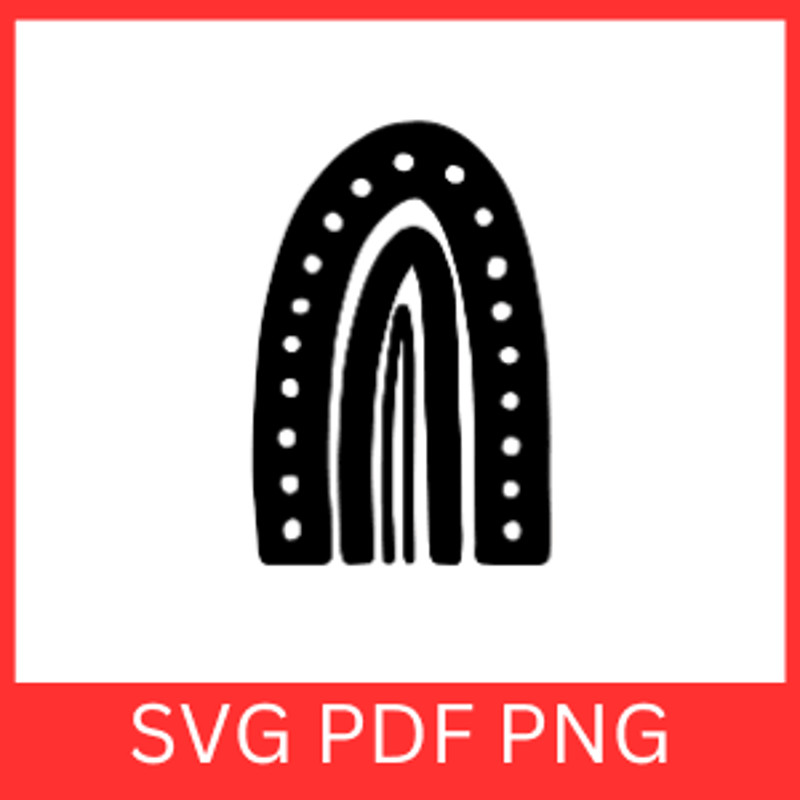 Boho Hippie Svg Rainbow Clipart Svg Rainbow Boho Svg Cute Rainbow Svg Boho Svg Boho Rainbow Cricut 0