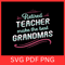 Retired Teacher Make The Best Grandmas Svg Teacher Grandma SVG Retirement Saying Svg Retired Svg Te 0