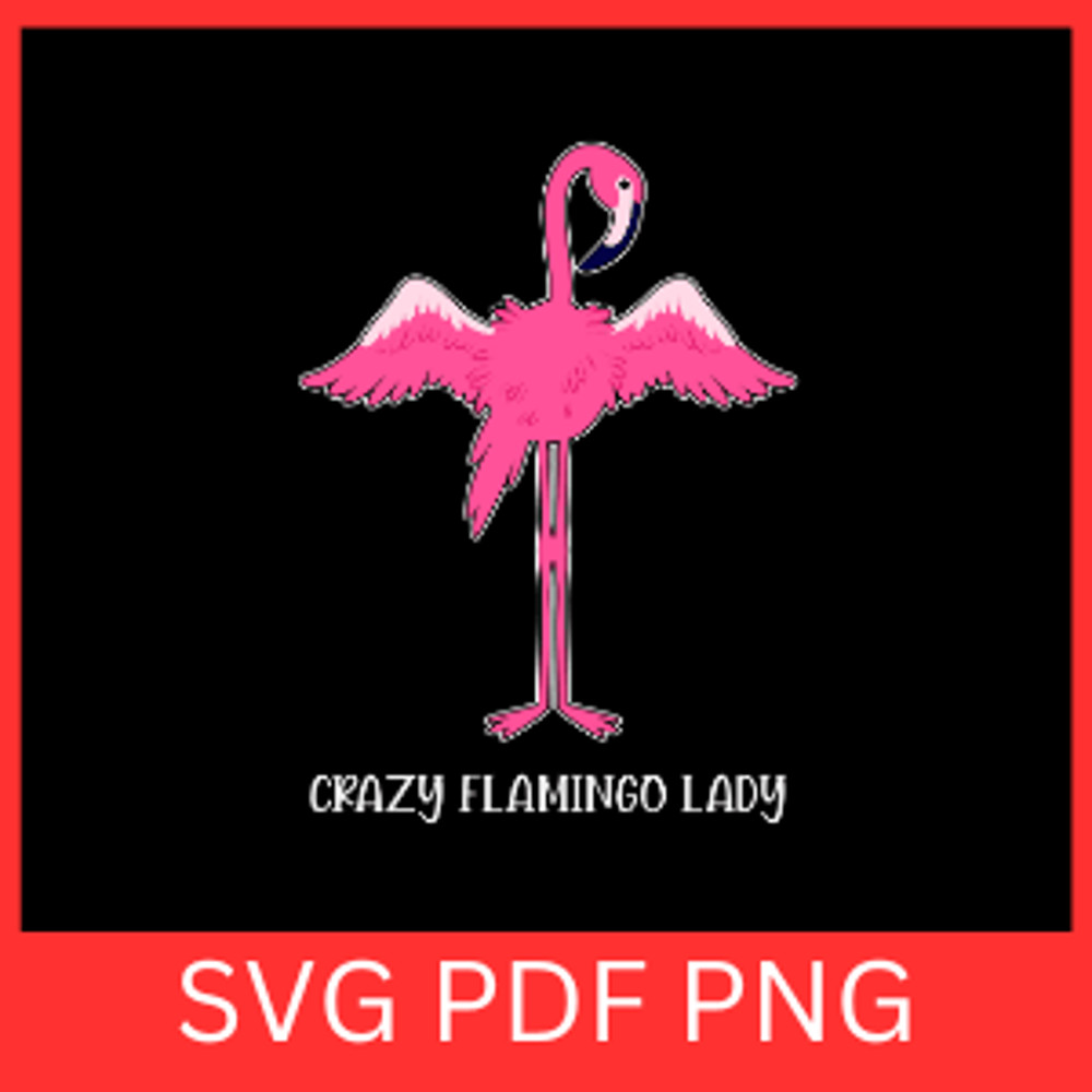 Crazy Flamingo Lady Svg Summer SVG Flamingo SVG Flamingo Float Flamingo Quotes Svg Summer Svg Pink 0