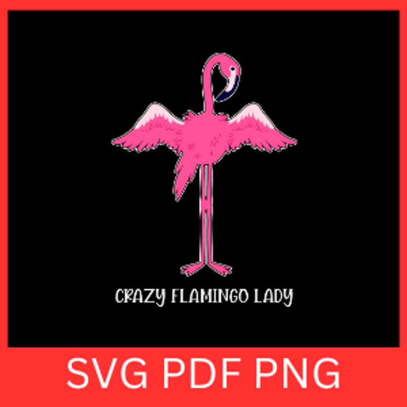 Crazy Flamingo Lady Svg Summer SVG Flamingo SVG Flamingo Float Flamingo Quotes Svg Summer Svg Pink 0