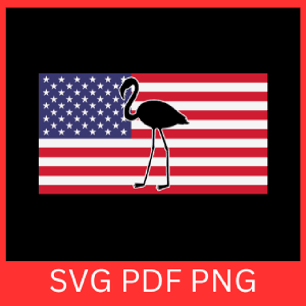 America Flag Flamingo Svg4th Of July Flamingo Svg America Svg Fourth Of July Svg Cute Flamingo Svg 0