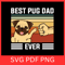 Best Pug Dad Ever SvgDad Svg Dog Dad Svg Fathers Day Svg Pet Svg Dog Lover Svg Dog Owner Svg Father 0