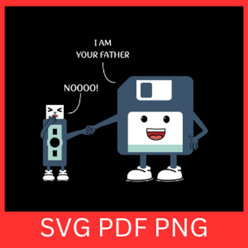 I Am Your Father Noooo Svg I Am Your Father Svg Noooo Svg Flash Drive SVG Computer Clipart Svg Flop 0