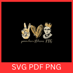 womens peace love respiratory care chevron leopard and paisley svg, peace svg, love svg, ruth bader ginsburg svg