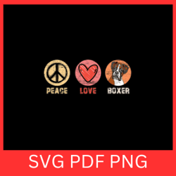 peace love boxer svg,boxer svg, dog svg, love svg, boxer dog svg, boxer vector svg, peeking boxer clipart svg,boxer head