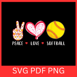 peace love softball svg, red yellow softball svg, baseball svg, peace svg, love svg, softball svg, love softball svg