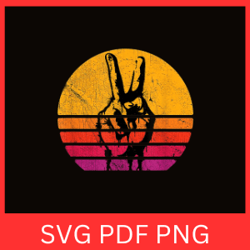 peace hand svg, peace sign svg, peace fingers svg, two fingers sign svg, distressed peace fingers svg