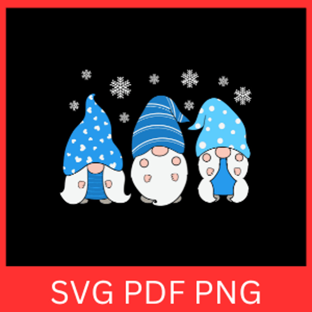 Blue Gnome SVG Cute Blue Gnome Clipart Svg Cute Gnome Christmas Gnome Svg Winter Gnomes Clipart Svg 0