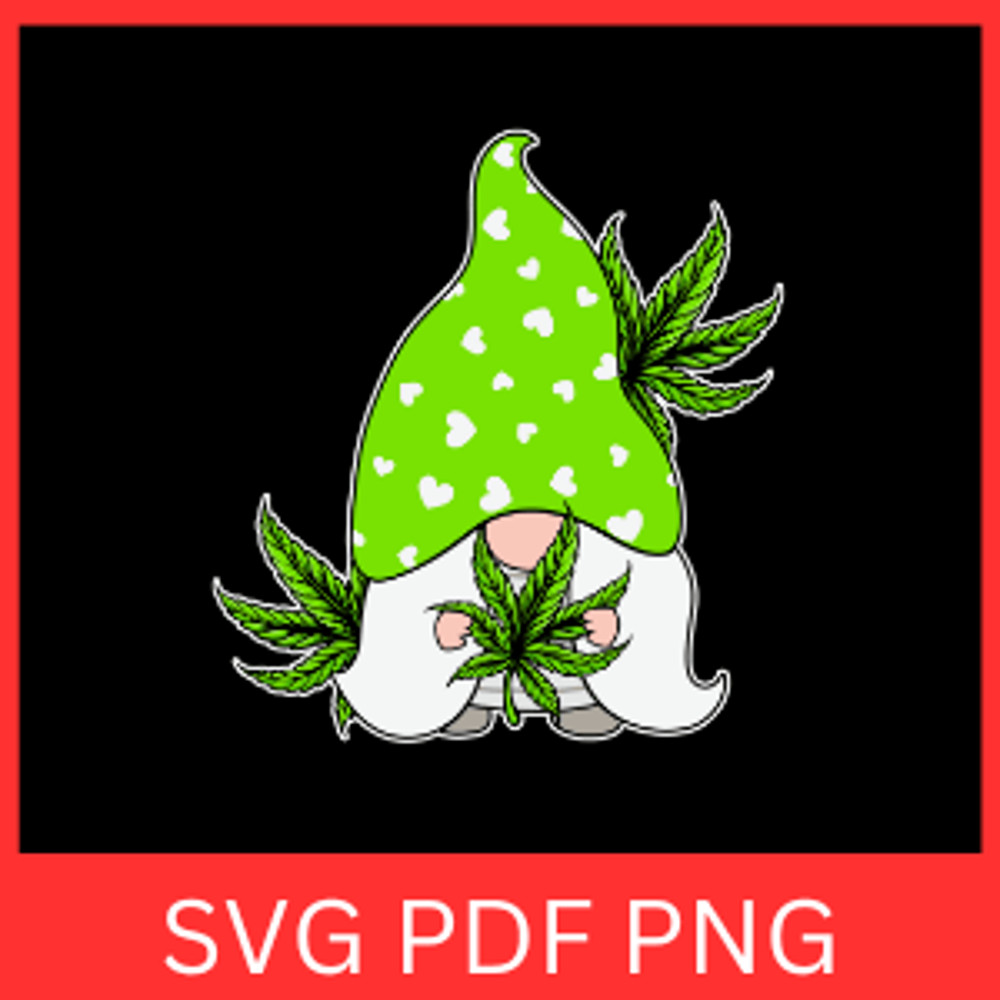 Gnome Peace Weed Svg Weed Gnome Svg Cute Gnomes Svg Green Gnome Svg Weed Svg Cannabis Svg Gnome Cli 0