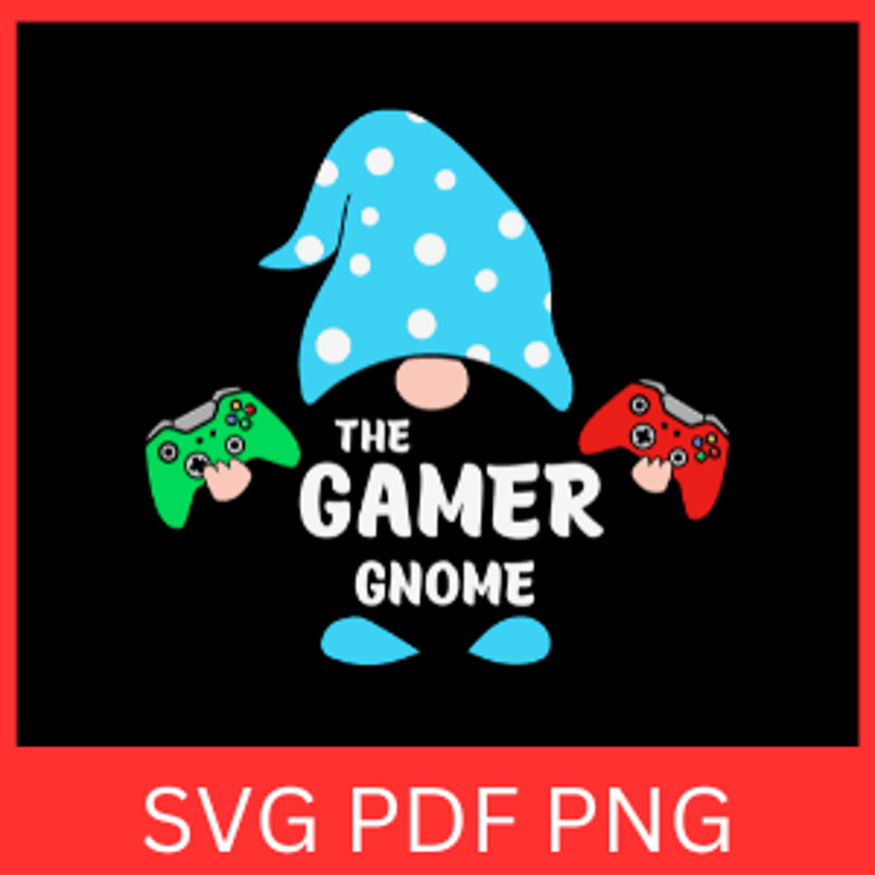 The Gamer Gnome Svg Gnome Hat SVG Gamer Gnome SVG Video Game Gnome Svg Gaming Theme Clipart Svg 0