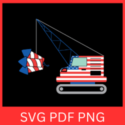 crane operator svg, us crane svg, crane clipart svg, construction svg, excavator svg, usa flag svg,american flag patriot