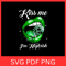 Kiss Me I Am Highrish Svg Kiss Me Svg Lips Clipart SVG Kiss Me Green Lips SVG Lips SVG Marijuana Sv 0