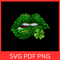 Green Lips Sexy Irish Leopard Svg Patricks Day Svg Green Print Lips SVG Leopard Lips Svg Cheetah Li 0