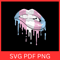 Womens Transgender Pride Sexy Rainbow Lips Svg Trans Pride Lips SVG Dripping Lips SVG Bitting Lips 0