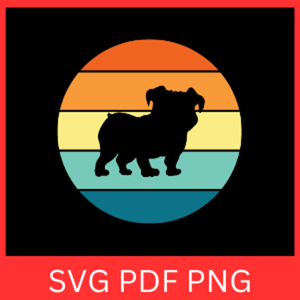 Bulldog SVG Dog Pets Clipart Vector Bull Dog Silhouette SvgDog Pets Clipart VectorDog SvgBulldog Sv 0