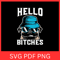 Hello Bitches Svg Pug With Glasses SVGPug Face Svg Cute Dog With Glasses Svg Funny Dog Svg Pet Love 0