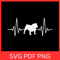 French Bulldog Heartbeat Svg Dog Lover SVG Pet SVG Puppy Pulse Svg Dog Lover Svg Dog Heartbeat SvgB 0