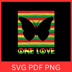 rasta reggae butterfly hippie svg, one love butterfly svg, one love svg, peace svg, hippie svg, equality svg,rasta regga