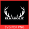 Elkaholic Svg Elk Hunting Svg Hat Elkaholic Svg Elk Antler Svg Elk Antlers Silhouette Svg Deer Horn 0