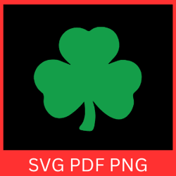 green clover svg, 3 leaf clover svg, st patrick clover svg, clover svg, clover clipart, lucky clover svg