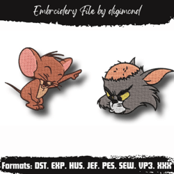 jerry laughing p2 tom and jerry embroidery , machine embroidery design,