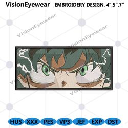 Deku Eyes Embroidery Design Anime My Hero Academia File