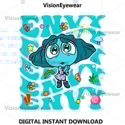 twosided disney inside out character svg, its okay to feel all the feels svg, pixar inside out emotions svg, envy inside