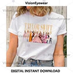 taylor swift eras tour png, taylor swiftie eras tee, taylor png, swift girls graphic, album tee, taylor png