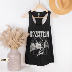 led zeppelin tank top vintage rock band led zeppelin tour distressed 70s music