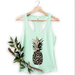 pineapple png - pineapple tank - women's tank tee - food - fruit - graphic tees - workout top - workout png - beach