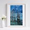 Seagulls Original Oil Modern Painting Wall Art 5x8 Inches 0