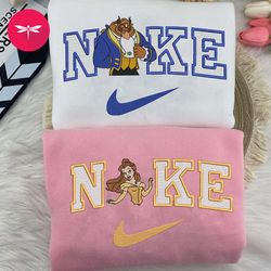 Nike Valentine The Beast Embroidered Hoodie, Valentine Couple Nike Embroidered Sweater, The Beast Movie Sweatshirt NK01