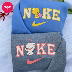 Nike Valentine Milk Embroidered Hoodie, Valentine Couple Nike Embroidered Sweater, Milk Movie Nike Embroidered NK13
