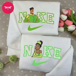 Nike Valentine Frog Queen Embroidered Hoodie, Valentine Couple Nike Embroidered Sweater,Frog Queen Movie Nike NK27