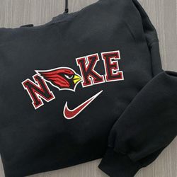 Nike NFL Arizona Cardinals Emboidered Hoodie, Nike NFL Embroidered Sweatshirt, NFL Embroidered Football, Nike NK21A