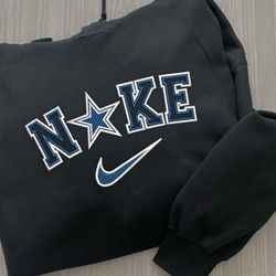 Nike NFL Dallas Cowboys Emboidered Hoodie, Nike NFL Embroidered Sweatshirt, NFL Embroidered Football, Nike NK31A