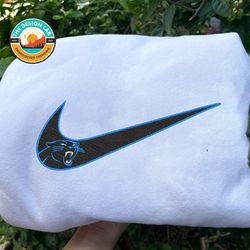 Nike NFL Carolina Panthers Emboidered Hoodie, Nike NFL Embroidered Sweatshirt, NFL Embroidered Football, NK05C Shirt